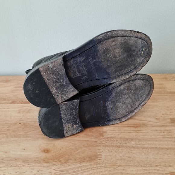 Zadig & Voltaire Laureen Roma Ankle Boots Black Smooth Leather Lace Up 40EU 9US - Picture 9 of 9